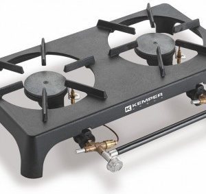 KEMPER 2 kohaline gaasiga lauapliit malmist 7,5 kW – termoanduri ja turvaklapiga 1049200V.