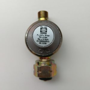 Gaasiregulaator keermega ja klapiga 4bar 12kg/h Art. 309745